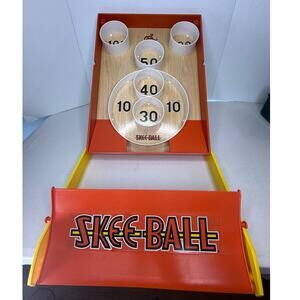 Buffalo Games Tabletop Skee-Ball Foldable Wooden Arcade Game Complete